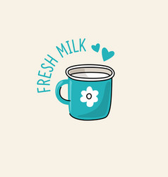 Drawing Of A Cup With Milk