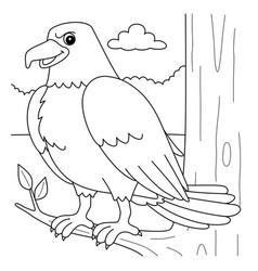 Eagle Animal Coloring Page For Kids