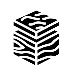 Geological Modeling Glyph Icon