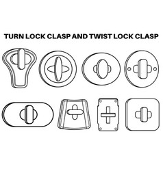 Turn Lock Clasp Closure And Twist Lock Clasp