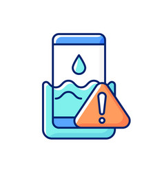 Water Damage Rgb Color Icon