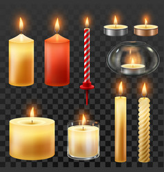 Candle Fire Wax Candles For Xmas Party Romantic