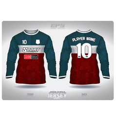 Eps Jersey Sports Shirt Red Green White Wave Fish