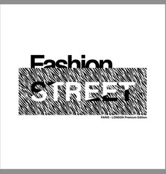 Fashion Street Paris London Simple Vintage