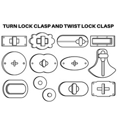 Turn Lock Clasp Closure And Twist