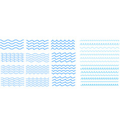 Water Wave Sea Set Zigzag Line Logo