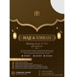 Hajj Umrah A4 Size Islamic Flyer Poster Template