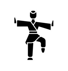 Kung Fu Black Glyph Icon