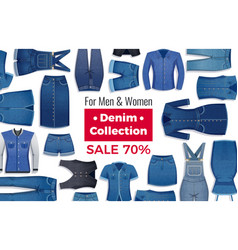 Denim Clothing Sale Advertising