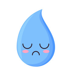 Sad Rain Drop Kawaii