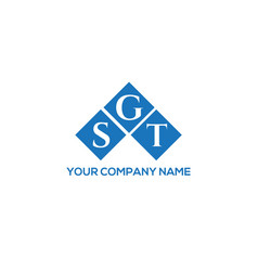 Sgt Letter Logo Design On White Background