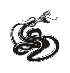 Snake Tattoo Angry Rattlesnake Or Cobra Viper