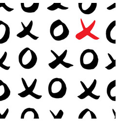 X And O Or Xo Symbols Seamless Pattern