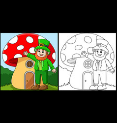 St Patricks Day Mushroom Coloring Page