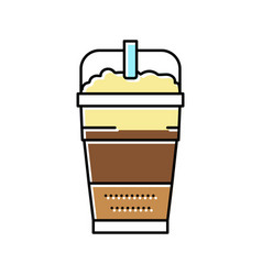 Latte Macchiato Coffee Color Icon