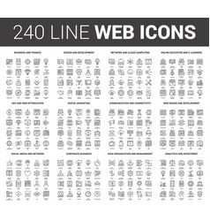 Flat Line Web Icons