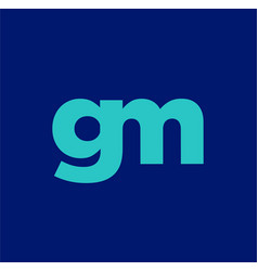 Gm Brand Name Icon Typography