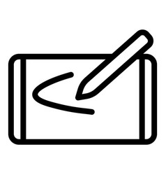 Hand Tool Icon Outline Digital Pen