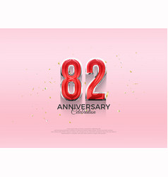 82nd Anniversary Celebration 3d Design With