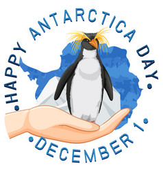 Antarctica Day Poster Template