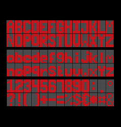 Full Led Font3letter Led Red Light Alphabet