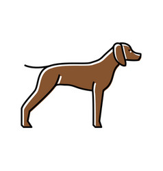 German Shrothaired Pointer Dog Color Icon