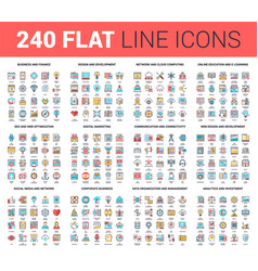 Flat Line Web Icons