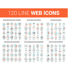 Flat Line Web Icons