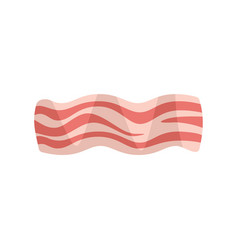 Meat Bacon Icon Flat Slice Smoked