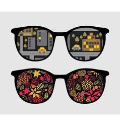 Retro Sunglasses With Night Reflection