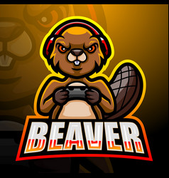 Beaver Mascot Esport Logo Design