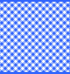 Diagonal Blue And White Gingham Seamless Pattern