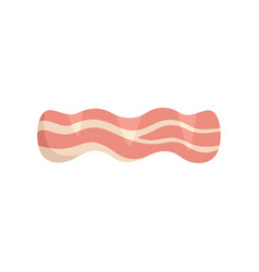 Fried Bacon Icon Flat Meat Crispy