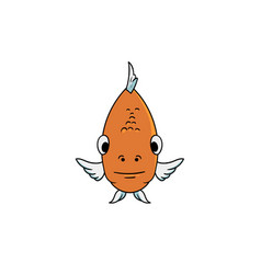 Fish Animal Head Cartoon Wildlife Character Art