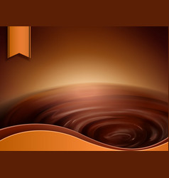 Swirling Chocolate Sauce