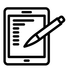 Draw Pencil Icon Outline Digital Pen