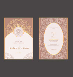 Elegant Wedding Invitation Gold Design