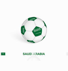 Soccer Ball With The Saudi Arabia Flag Football