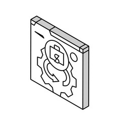 Cash Flow Analysis Isometric Icon