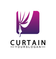 Curtain Logo Design Template