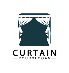 Curtain Logo Design Template