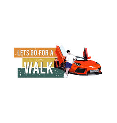 Lets Go For A Walk T Shirt Design Landscape Retro