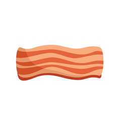 Strip Bacon Icon Flat Smoked Food