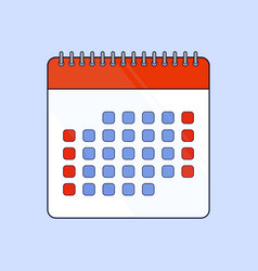 Calendar Icon Year Dates