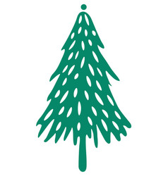 Christmas Tree Simple Icon Green Pictogram