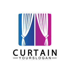 Curtain Logo Design Template