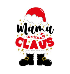 Mama Claus - Funny Decoation With Santas Hat