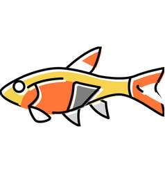 Rasbora Fish Color Icon