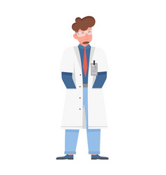 Scientist Man With Hands In Pocket