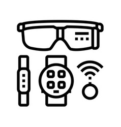 Wearable Tech Enthusiast Line Icon